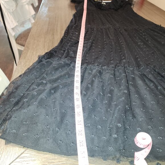 Tuckernuck Black Onyx Tulle Giselle Gown NWT Large - Picture 3 of 9